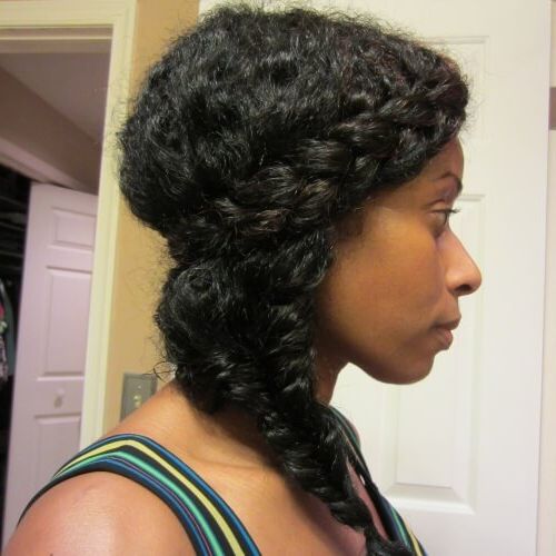 50 Protective Hairstyles For Natural Hair For All Your Needs Intended For Most Recent Loose Braided Hairstyles With Turban (View 11 of 25)