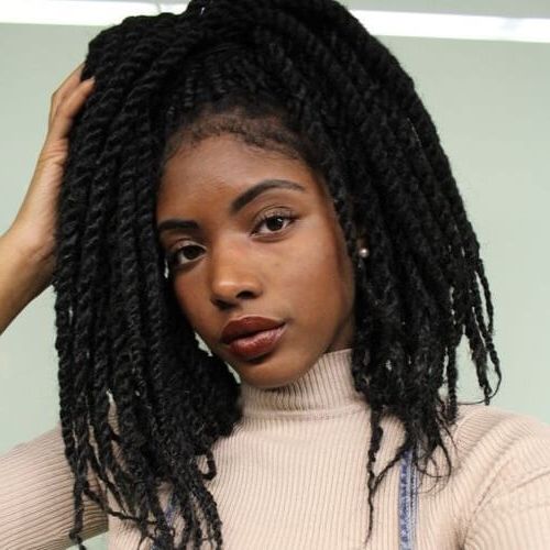 50 Sensational Styling Ideas For Senegalese Twists | Hair Intended For Most Recently Micro Twist Ponytail Hairstyles (View 17 of 25)