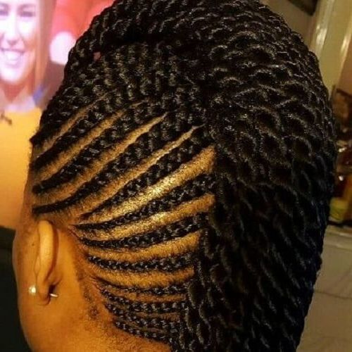 50 Sensational Styling Ideas For Senegalese Twists | Hair With Regard To Most Popular Partial Updo Rope Braids With Small Twists (View 12 of 25)