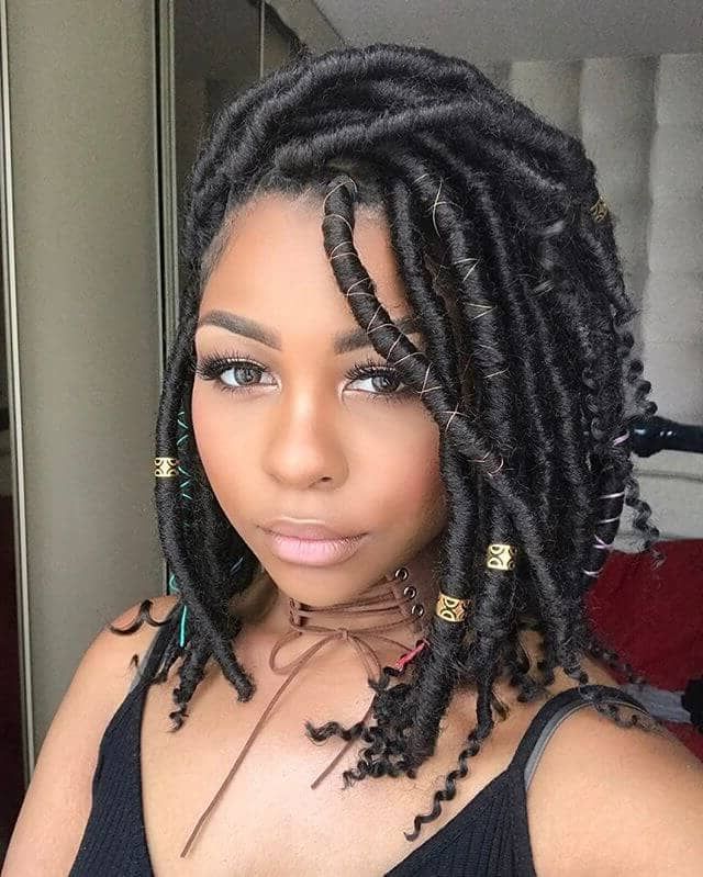 50 Stunning Crochet Braids To Style Your Hair For 2019 Within Newest Skinny Braid Hairstyles With Purple Ends (View 19 of 25)