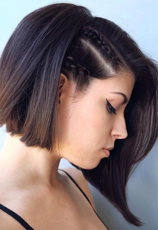 51 Cute Braids For Short Hair: Short Braided Hairstyles For Throughout Most Current Layered Bob Braid Hairstyles (View 12 of 25)