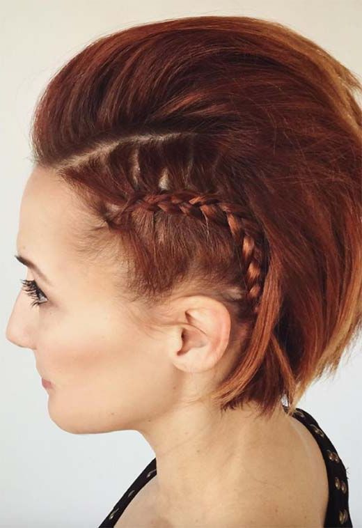 51 Cute Braids For Short Hair: Short Braided Hairstyles For Within Most Up To Date Bob Braid Hairstyles With A Bun (Photo 22 of 25)
