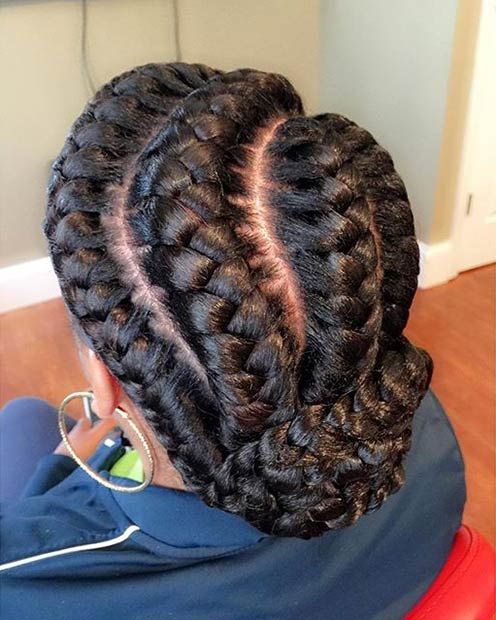 51 Goddess Braids Hairstyles For Black Women | Page 2 Of 5 Intended For Newest Red Inward Under Braid Hairstyles (View 4 of 25)