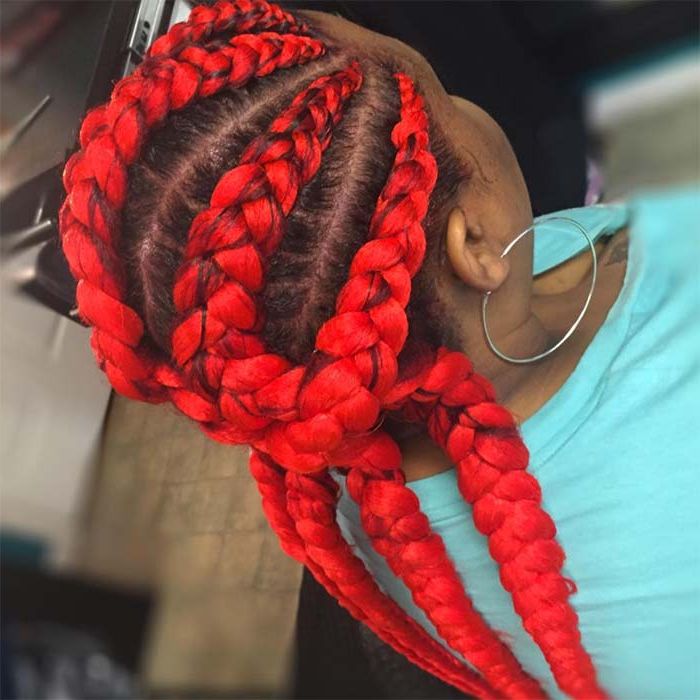 53 Goddess Braids Hairstyles – Tips On Getting Goddess For Best And Newest Red Inward Under Braid Hairstyles (Photo 23 of 25)