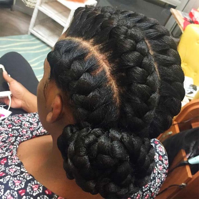 53 Goddess Braids Hairstyles – Tips On Getting Goddess Pertaining To Most Up To Date Pulled Back Beaded Bun Braided Hairstyles (View 17 of 25)