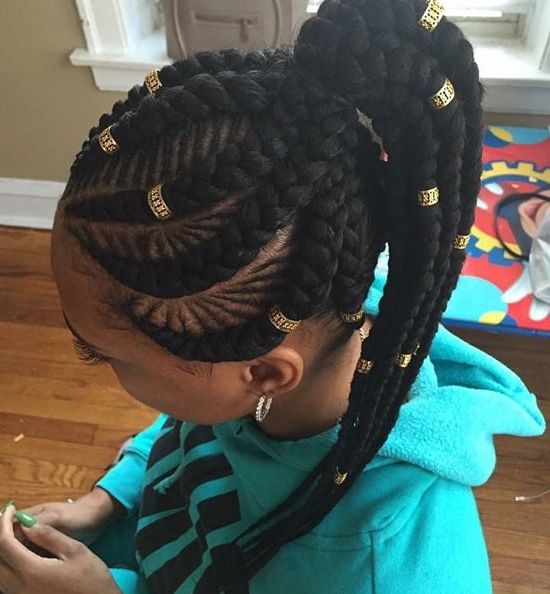 55 Hottest Feed In Braids – Cornrow Styles To Obsess Over [2019] With Regard To Latest Extravagant Under Braid Hairstyles (View 8 of 25)
