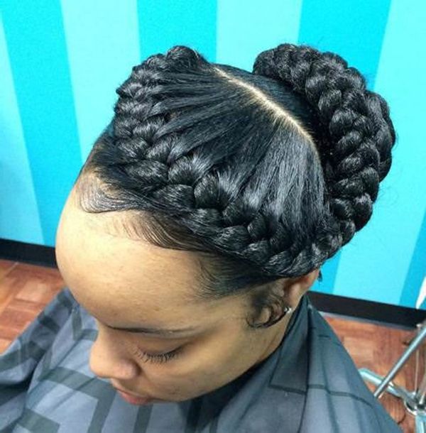 55 Of The Most Stunning Styles Of The Goddess Braid Throughout Latest Tight Black Swirling Under Braid Hairstyles (View 11 of 25)