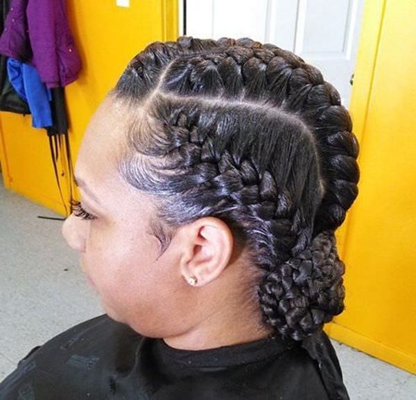 55 Of The Most Stunning Styles Of The Goddess Braid With Regard To 2018 Cornrows Tight Bun Under Braid Hairstyles (View 18 of 25)