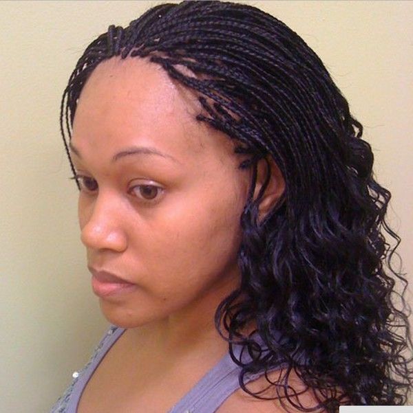 65 Best Micro Braids To Change Up Your Style Within Newest Side Swept Twists Micro Braids With Beads (Photo 22 of 25)