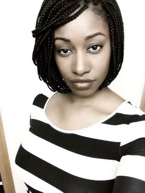 65 Box Braids Hairstyles For Black Women Pertaining To Latest Long And Short Bob Braid Hairstyles (Photo 22 of 25)