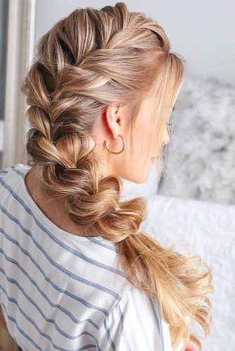 65 Charming Braided Hairstyles | Lovehairstyles For Most Recent Easy French Rope Braid Hairstyles (Photo 18 of 25)