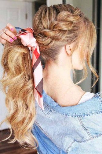 65 Charming Braided Hairstyles | Lovehairstyles Within Most Recently Intricate Rope Braid Ponytail Hairstyles (View 20 of 25)