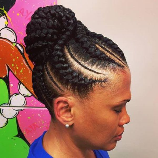 66 Of The Best Looking Black Braided Hairstyles For 2019 With Best And Newest Cornrows Tight Bun Under Braid Hairstyles (View 16 of 25)
