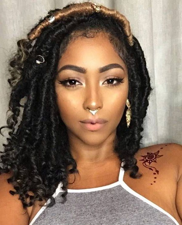 67 Funky Faux Locs Photos To Inspire You For Newest Blonde Faux Locs Hairstyles With Braided Crown (Photo 20 of 25)
