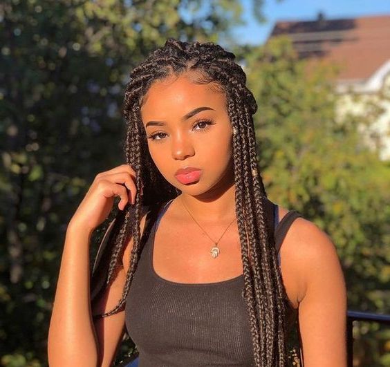 68 Inspiring Black Pigtail Braids For Black Women – Easy In 2018 Short Stacked Bob Micro Braids (View 10 of 25)