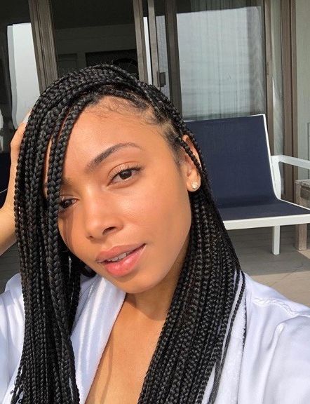 71 Best Braids For Black Women In 2019 | All Things Hair Uk Within Current Highlighted Invisible Braids With Undone Ends (View 10 of 25)