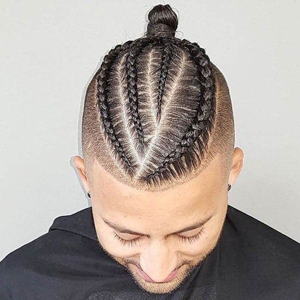 73 Braid Styles For Men – Our Hairstyle 2019 Pertaining To Recent Topknot Ponytail Braided Hairstyles (View 10 of 25)
