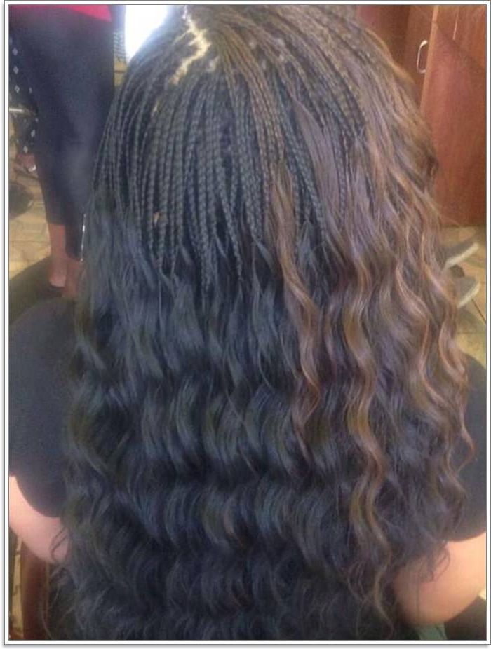 76 Micro Braids To Revamp Your Appearance For 2019 For Most Popular Micro Braid Hairstyles With Loose Curls (Photo 25 of 25)