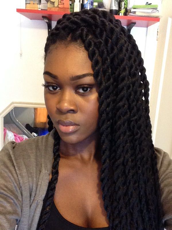 78 Of The Best Senegalese Twist Hairstyle Ideas For Latest Dramatic Rope Twisted Braid Hairstyles (View 9 of 25)