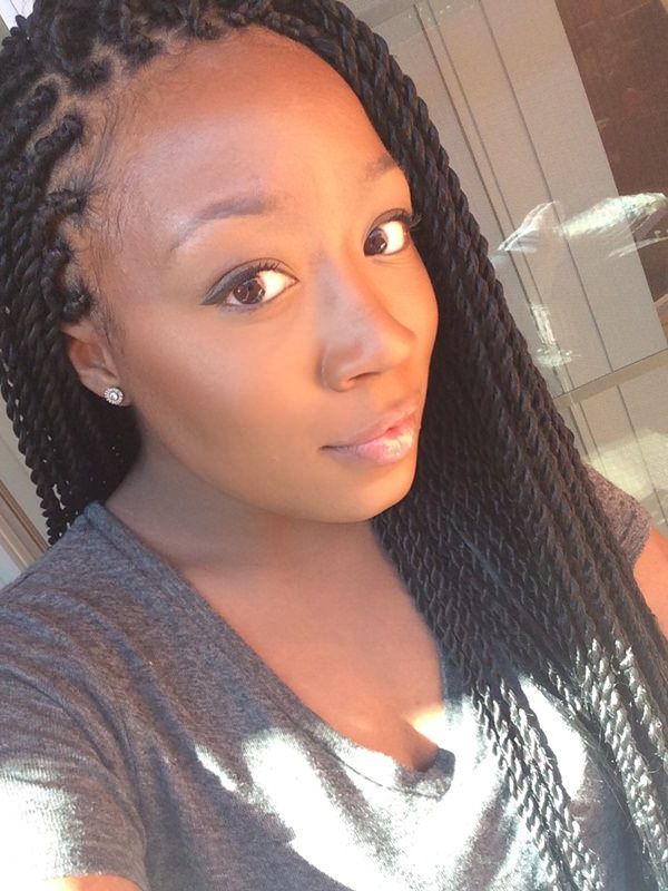 78 Of The Best Senegalese Twist Hairstyle Ideas Throughout Current Side Parted Micro Twist Hairstyles (View 14 of 25)