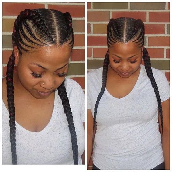 80 Amazing Feed In Braids For 2019 Pertaining To Recent Side Pony And Raised Under Braid Hairstyles (View 25 of 25)