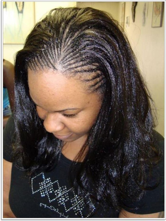 81 Micro Braids You Cannot Miss With Newest Ultra Modern U Shaped Under Braid Hairstyles (Photo 18 of 25)