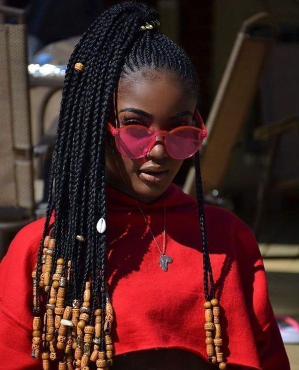 83 Gorgeous Fulani Braids You Should Try This Year – Stylying Within Most Current Long Braid Hairstyles With Golden Beads (Photo 23 of 25)
