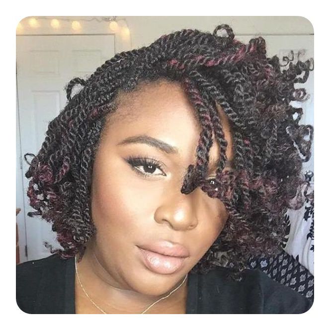84 Sexy Kinky Twist Hairstyles To Try This Year With Current Wavy Bob Hairstyles With Twists (View 11 of 25)