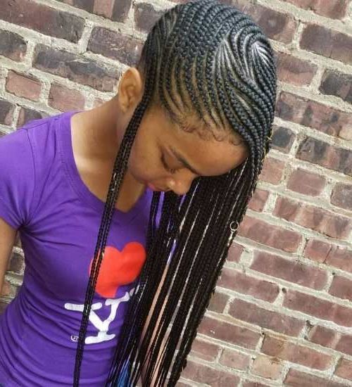 A Tall Cool Glass Of Lemonade Braids! | Hair Style Ideas In Regarding Latest Full Scalp Patterned Side Braided Hairstyles (View 1 of 25)
