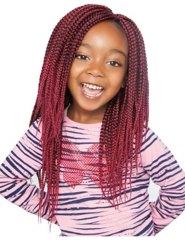 Afri Naptural Synthetic Kids Crochet Kr07 Kids Box Braid 12" Regarding Best And Newest Dookie Braid Bump Hairstyles (View 14 of 25)