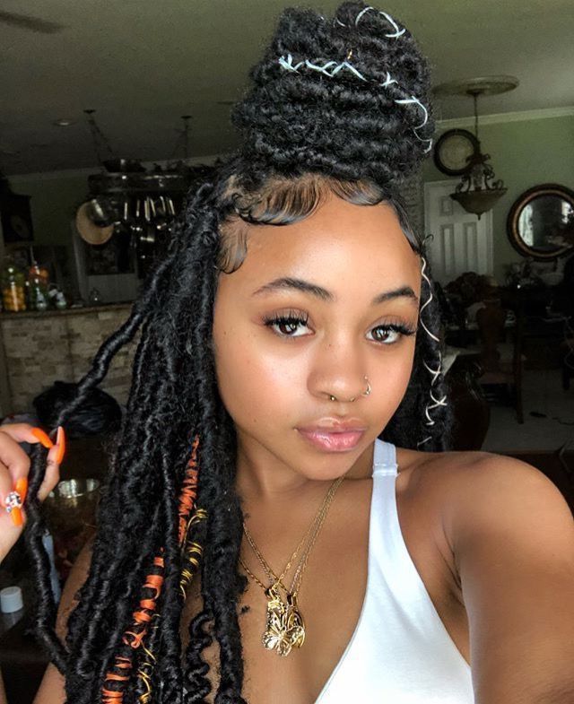 African Hair Braiding : Faux Locs For Natural Hair | School With 2018 Blonde Faux Locs Hairstyles With Braided Crown (View 3 of 25)