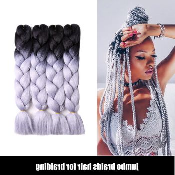 Aliexpress Two Tone Jumbo Ombre Braiding Hair Made Of High Quality Angels  Synthetic Hair Jumbo Braids – Buy Ombre Braiding Hair,two Tone Jumbo Inside Most Current Two Ombre Under Braid Hairstyles (View 11 of 25)