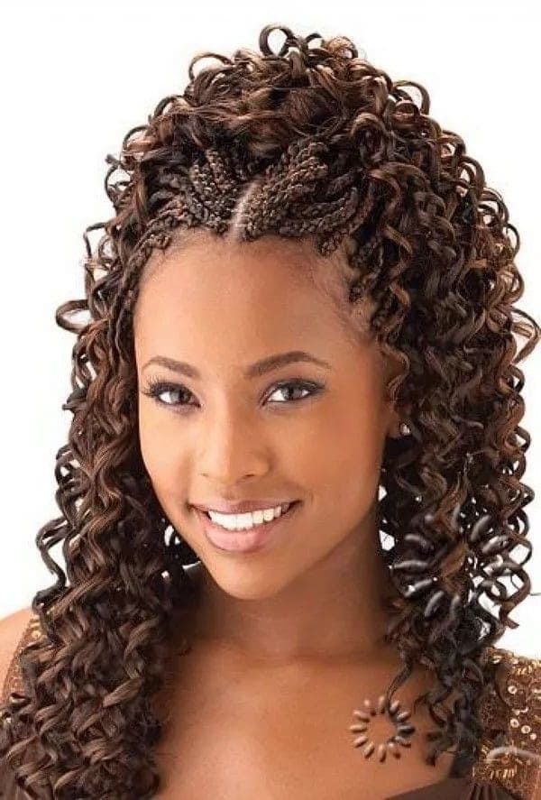 Featured Photo of Top 25 of Angled Braided Hairstyles on Crimped Hair