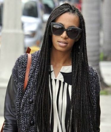 Big African Braids | Solange Even Rocked Long Cleopatra In 2018 Cleopatra Micro Braids (Photo 25 of 25)