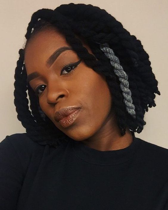 Black Women Amazing Yarn Braids Hairstyles | Blackhairlab With Regard To Recent Long Black Yarn Twists Hairstyles (View 4 of 25)