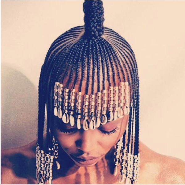 Braided Beads | Moriri In 2019 | Natural Hair Styles Throughout Recent Beaded Bangs Braided Hairstyles (View 1 of 25)