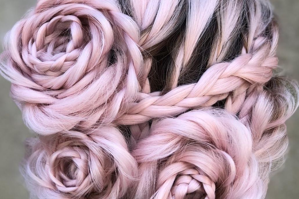 Braided Flower Hairstyles Take Over Instagram | Teen Vogue Regarding Recent Pink Rope Braided Hairstyles (View 13 of 25)