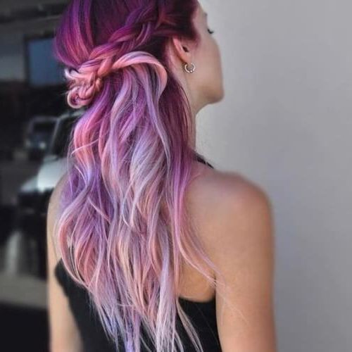 Channel Your Inner Ariel With These 50 Mermaid Hair Color Inside Most Current Cotton Candy Colors Blend Mermaid Braid Hairstyles (View 5 of 25)