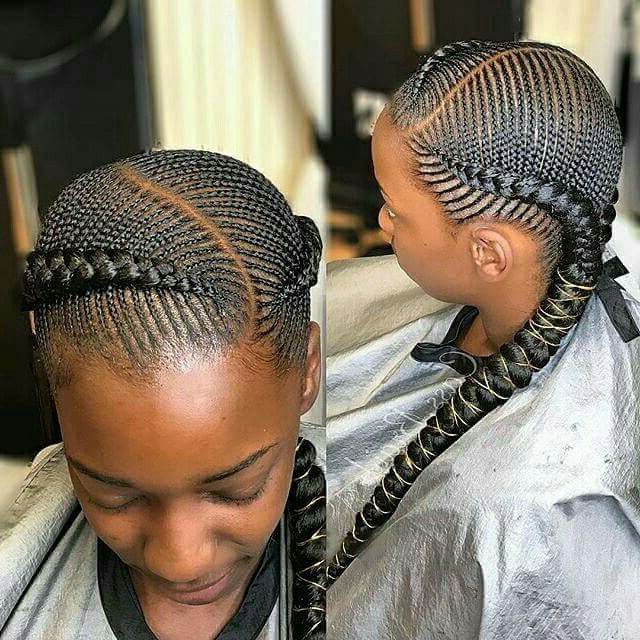 Cornrows Styles | Cornrows Styles | African Braids For 2018 Neat Fishbone Braid Hairstyles (Photo 25 of 25)