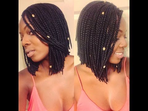 Diy: How To Do Bob Box Braids With Regard To Current Bumped And Bobbed Braided Hairstyles (View 20 of 25)