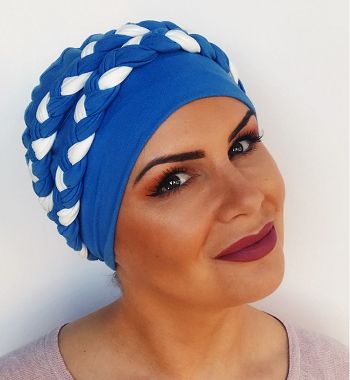 Double Braid Turban Hat Bamboo/ All Colours Pertaining To Recent Loose Braided Hairstyles With Turban (View 7 of 25)