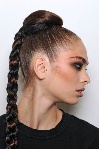 Fashion Week Braids – Stylish Hair Braiding Ideas | Beauty Within Most Current Stylishly Swept Back Braid Hairstyles (View 1 of 25)