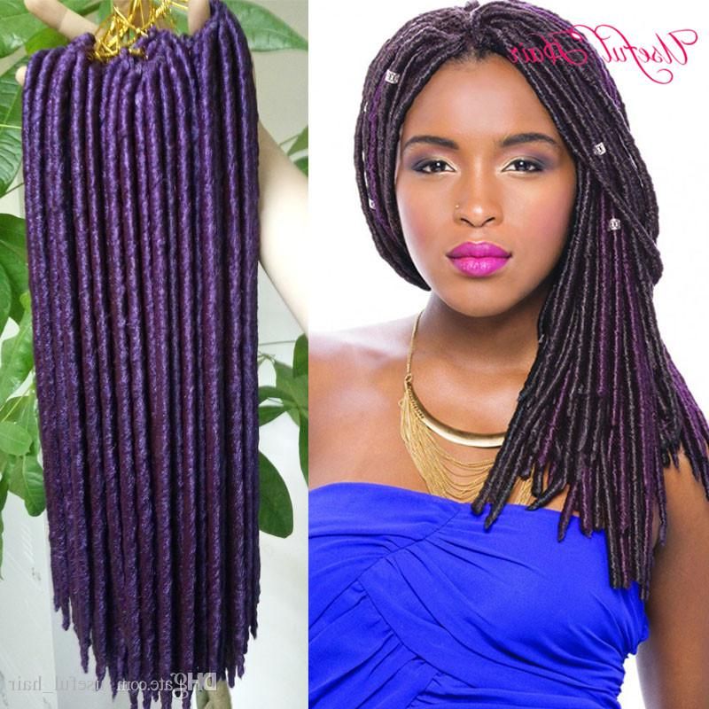 Faux Locs Crochet Braids 14,18inch Synthetic Hairbraiding Braid Hairstyles  Soft Dreadlocks Syntheitc Hair Extension Kanekalon Dreadlocks In Most Recent Kanekalon Braids With Golden Beads (View 12 of 25)