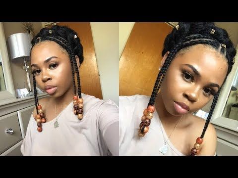 Goddess Beaded Halo Braid Tutorial | Crystyle Beauty In Recent Halo Braided Hairstyles With Beads (Photo 18 of 25)