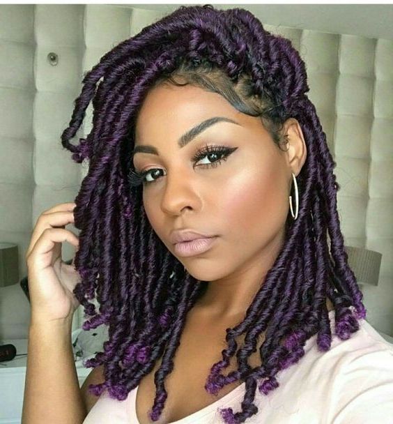 Goddess Locs Styles | Candice Hair Styles | Natural Hair Throughout Most Current Purple Passion Chunky Braided Hairstyles (View 5 of 25)