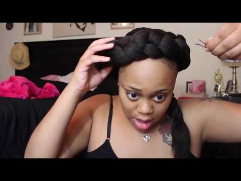 Halo Braid On Short Natural Hair| Protective Style – Youtube With Latest Faux Halo Braided Hairstyles For Short Hair (Photo 1 of 25)