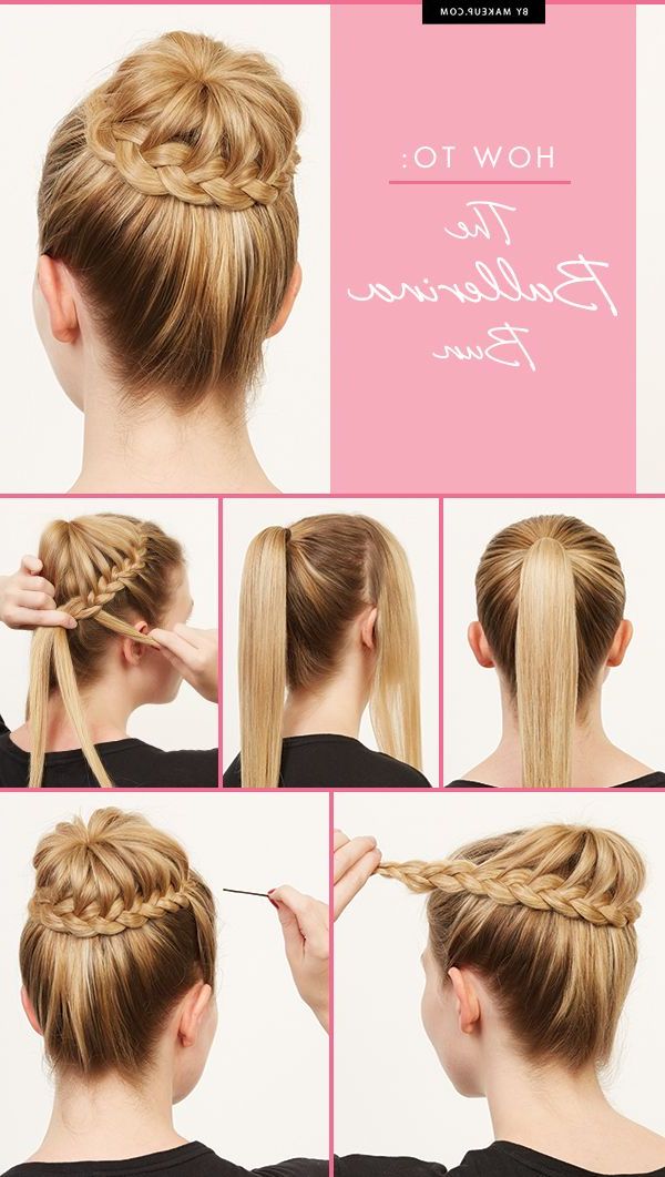 How To Do A Braided Ballerina Bun — The Cool Girl Way | Hair Pertaining To Most Recently Braided Ballerina Bun Hairstyles (View 1 of 25)