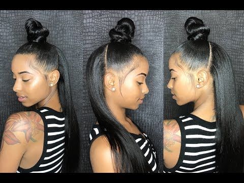 How To Do Half Up/down W/invisible Ponytail – Urban Grace Pertaining To Most Popular High Half Up Bun Invisible Braids (View 2 of 25)