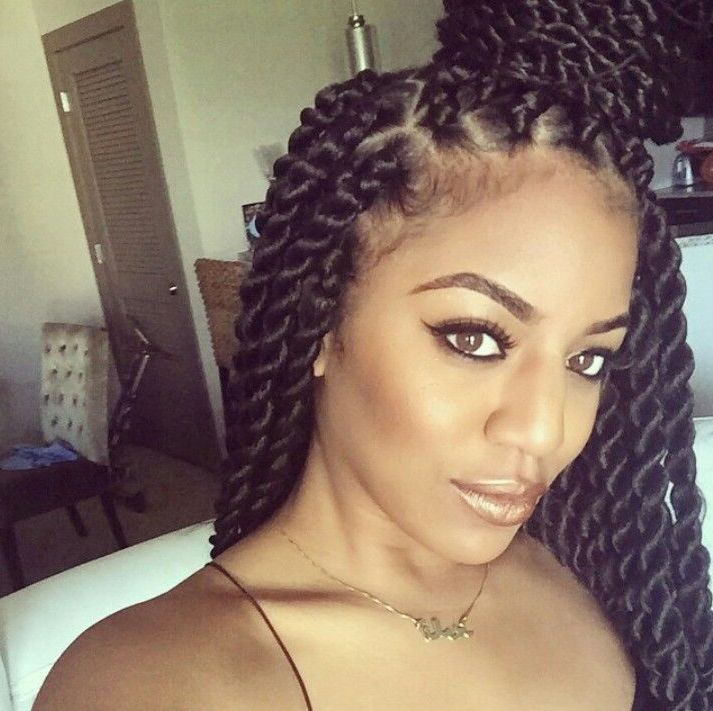 Large Rope Twist Braids | Beauty, Health, Fitness In 2019 With Most Current Rope Twist Hairstyles With Straight Hair (View 8 of 25)