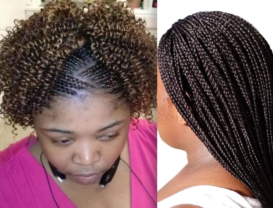 Latest African Hairstyles Braids 2019 [updated] ? Tuko.co.ke Inside Most Popular Tiny Braid Hairstyles In Crop (Photo 22 of 25)